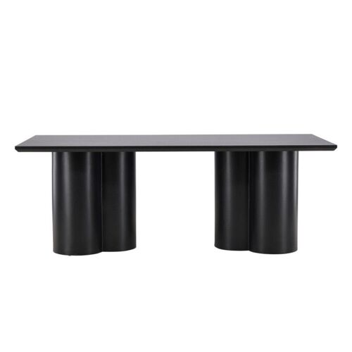 Table À Manger En Bois Design 210x100 Cm Noir