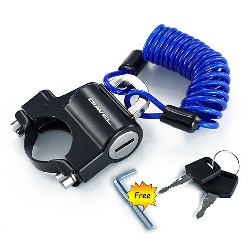 Antivol Universel Pour Guidon De Moto,Casque De Verrouillage Pour Ducati Diavel 2011-2015 Xdiavel S Diavel 1260 1200 - Type Blue