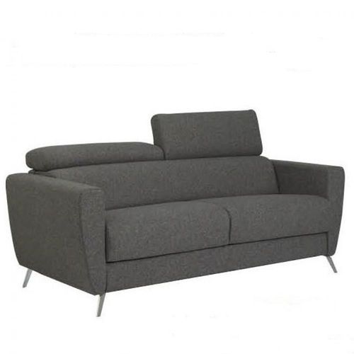 Canapé Convertible Express 140 Cm Titan Matelas 14 Cm Tissu Gris