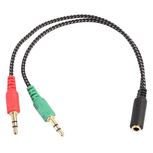 Séparateur D'écouteurs Pour Ordinateur, Adaptateur D'écouteurs Pour Pc O & Mic, 3.5mm Femelle À Double 3.5mm Mâle