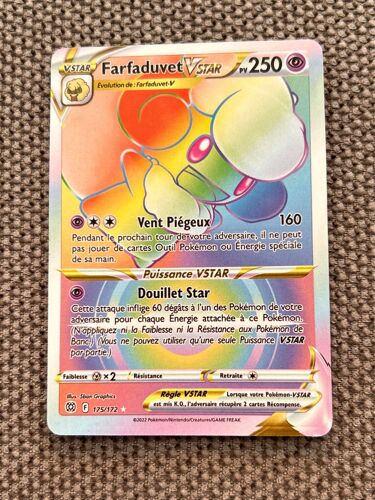 Farfaduvet Vstar 175 172 Arc En Ciel Secr Te - Ultraboost X Epée Et Bouclier 9 - Stars Étincelantes - Coffret De 10 Cartes Pokémon Françaises