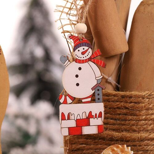 Pendentifs Suspendus En Bois, Ornements De Noël, 2 Pièces, Arbre De Noël, Décoration De Maison, Produits De Noël, Jouets Pour Enfants, Cadeau De Décoration, Nouvel An 2022