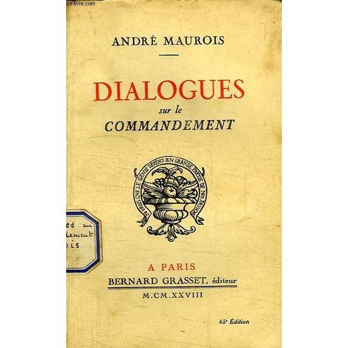Dialogues Sur Le Commandement.