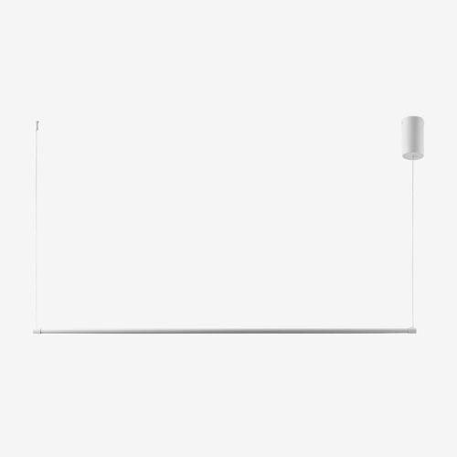 Plafonnier Led Linéaire En Métal (132 Cm) Bergene Blanc