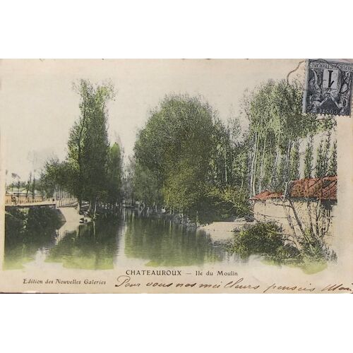 Carte Postale Chateauroux Couleur 1905
