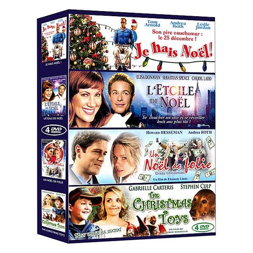 Films De Noël - Coffret 4 Films : Je Hais Noël ! + L'étoile De Noël + Un Noël De Folie + The Christmas Toys - Pack