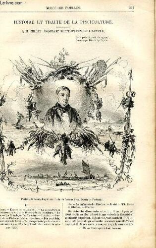 Le Musée Des Familles - Lecture Du Soir - Livraison N°36 - Histoire Et Traité De La Pisciculture - À M. Millet, Hommage Respectueux De L'auteur Ch. Wallut, À Suivre