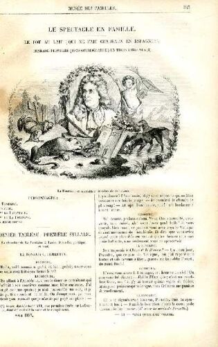Le Musée Des Familles - Lecture Du Soir - Livraison N°44 - Le Spectacle En Famille- Le Pot Au Lait (Qui Ne Fait Châteaux En Espagne), Charade-Proverbe Sans Orthographe En 3 Tableaux Par De ...
