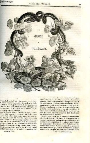 Le Musée Des Familles - Lecture Du Soir - Deuxième Série - Livraison N°11et 12 - Le Chasseur De Vipères Par Par Mme Camille Lebrun