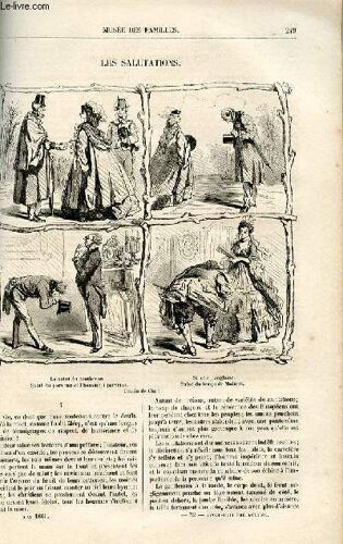 Le Musée Des Familles - Lecture Du Soir - Livraison N°32 - Les Salutations Par Richard Cortambert