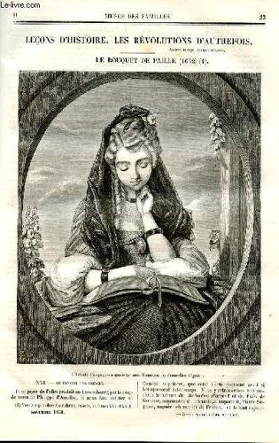 Le Musée Des Familles - Lecture Du Soir - Deuxième Série - Livraisons N°05 Et 06 - Leçons D'histoire - Les Révolutions D'autrefois - Le Bouquet De Paille, Suite (1652)