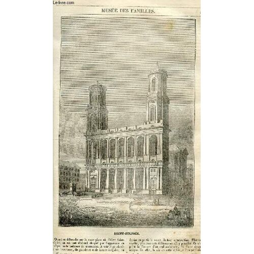 Le Musée Des Familles - Lecture Du Soir - 1ère Série - Livraison N°08 - Saint Sulpice