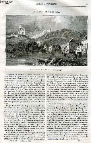 Le Magasin Universel - Tome Troisième - Livraison N°50 - Le Canton De Saint Gaal.