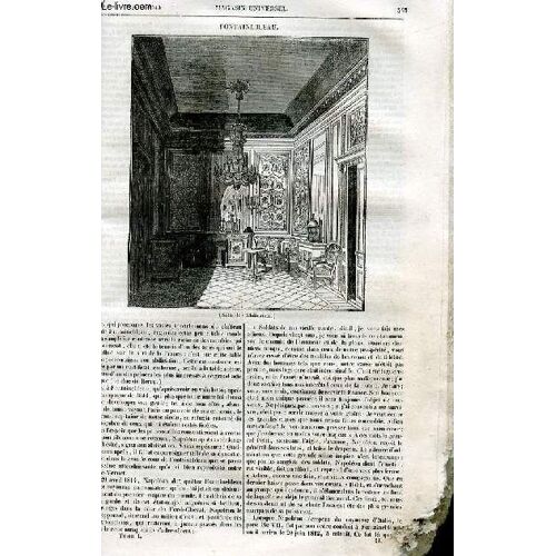 Le Magasin Universel - Tome Premier - Livraison N°44 - Fontainebleau.