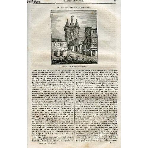 Le Magasin Universel - Tome Second - Livraison N°42 - France - Bordeaux , À Suivre.