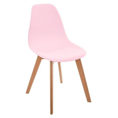 Chaise Enfant Pieds Bois Atmosphera Rose - Rose