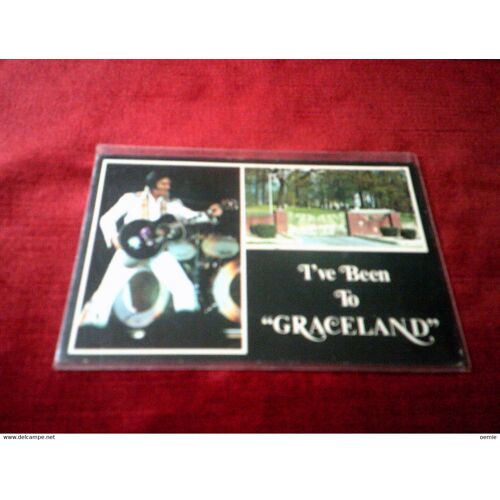 Elvis Presley I've Been To Graceland ' (Carte Postale De Collection Voyagé Avec Timbre )