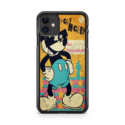 Coque Fifrelin Noire pour iPhone 11 Mickey Vintage