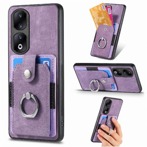 Honneur Étui Pour 90 Pro Support Support De Voiture Magnétique Fente Pour Crad Support De Bague - Violet