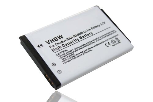 Vhbw Batterie Remplace Creative Ba20203r79909, Daa-Ba0009 Pour Lecteur Mp3 Baladeur Mp3 Player (830mah, 3,7v, Li-Ion)