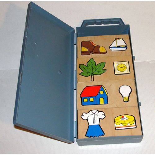 Domino En Bois Educatif D'éveil Ragiono Malette De 20 Pieces Grand Format