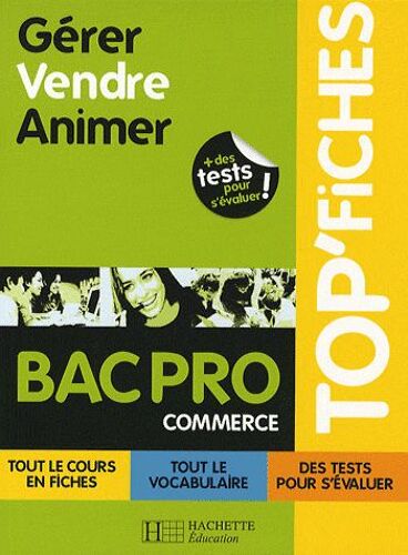 Gérer Vendre Animer Bac Pro Commerce