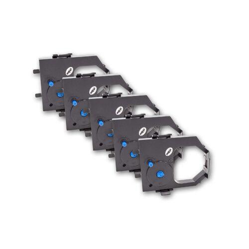 5 x bande d'encrage en nylon vhbw pour imprimante matricielle IBM 1040930, 11A3540, 2300, 2380, 2380-001, 2380-1, 2381, 2381-001, 2381-1, 2390