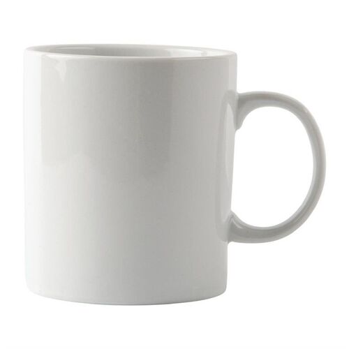 Lot De 12 Grands Mugs En Porcelaine Blanche 483 Ml