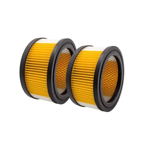 vhbw Lot de 2x filtres à cartouche compatible avec Kärcher WD 5.200 MP, WD 5.220 MP, WD 5.260, WD 5.270 aspirateur à sec ou humide - Filtre plissé