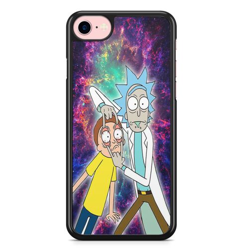 Coque Fifrelin Noire pour iPhone 7 et iPhone 8 Rick et Morty Galaxy Swag
