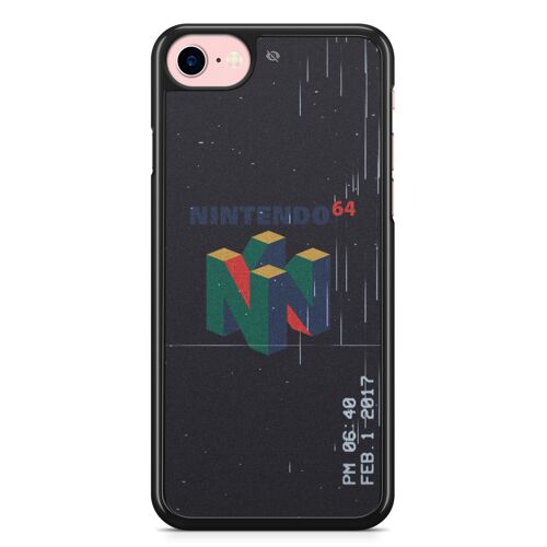 Coque Fifrelin Noire pour iPhone 7 et iPhone 8 N64 Console de Jeux