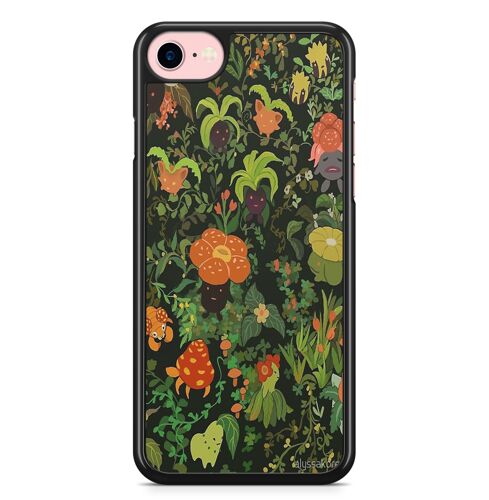 Coque Fifrelin Noire pour iPhone 7 et iPhone 8 Pokemon Go Plant Type Plante