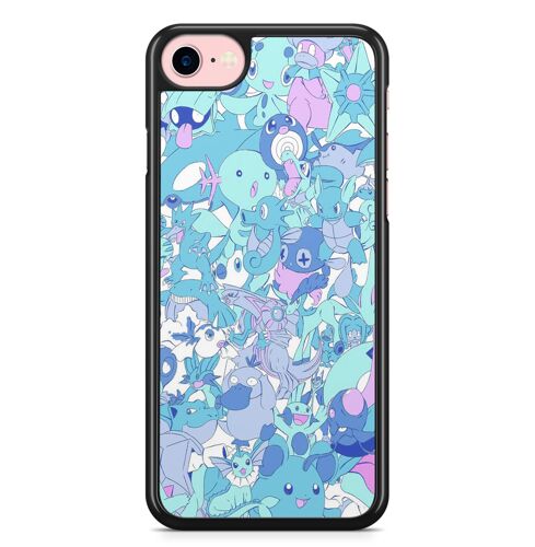 Coque Fifrelin Noire pour iPhone 7 PLUS et iPhone 8 PLUS Pokemon Go Aquatic Type
