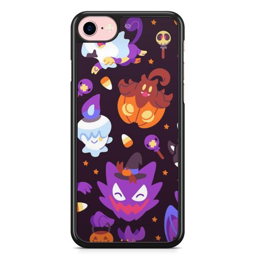 Coque Fifrelin Noire pour iPhone 7 PLUS et iPhone 8 PLUS Pokemon type Spectre Kawaii