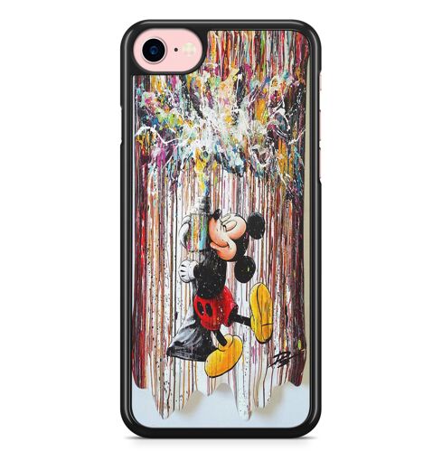Coque Fifrelin Noire pour iPhone 7 PLUS et iPhone 8 PLUS Mickey Paint Art