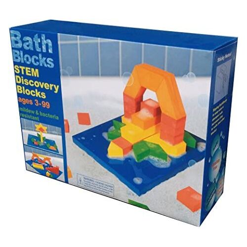 Just Think Toys Bathblocks Floating Stem Discovery Blocks