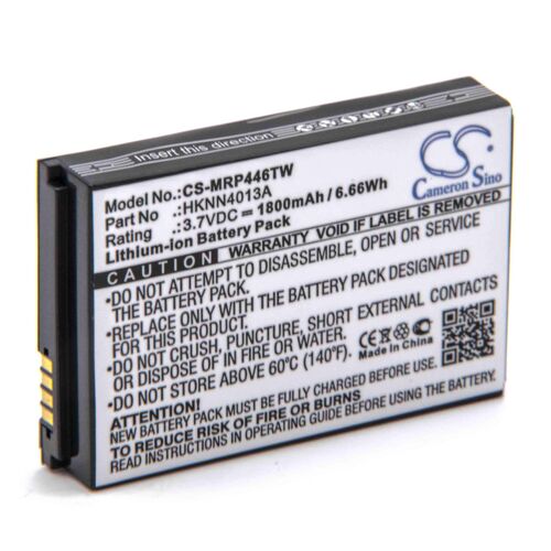 vhbw Batterie remplacement pour Motorola BT110, PMLN6745A, PMNN4578A pour radio talkie-walkie (1800mAh, 3,7V, Li-ion)