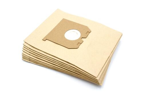 vhbw 10x Sacs compatible avec Progress P153, P155, P1610, P1630, P1850, P1860A aspirateur - papier, 24cm x 18cm, couleur sable