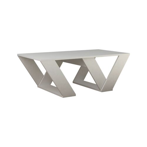 Table basse design Pipra - L. 110 x H. 60 cm - Blanc