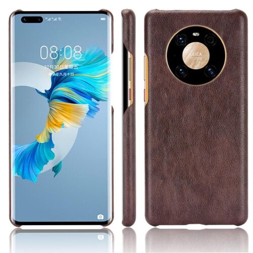 Rétro Étui Pour Huawei Mate 40 Pro Plus Modèle De Litchi Rétro Housse De Protection Compatibilité Anti Éraflure - Le Brun