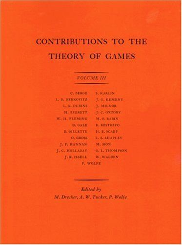 Contributions To The Theory Of Games, Volume Iii