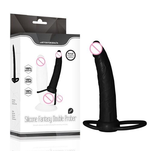 Godemiché Vibrateur À Double Pénétration, Perles Anales, Plug Anal, Point G, Jouets Sexuels Pour Adultes, Pour Couple