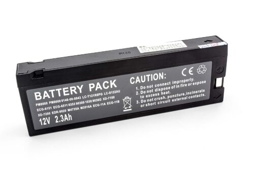 vhbw Batterie compatible avec Nihon Kohden Cardiofax ECG-9130, ECG-9130K appareil médical (2300mAh, 12V, VRLA-AGM / toison de plomb)