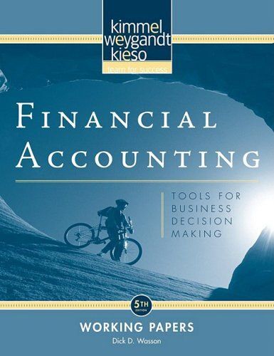 Kimmel, P: Financial Accounting Workin-5e