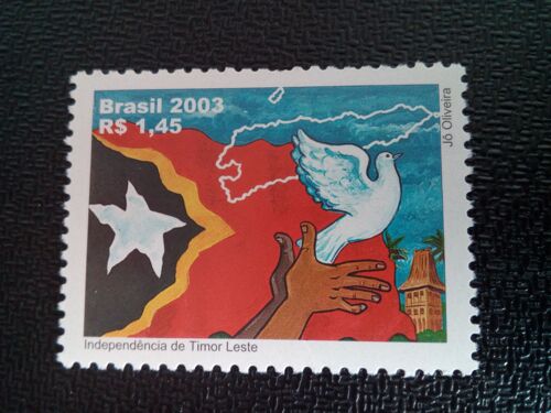 Timbre Bresil Yt 2824 Indépendance Du Timor Oriental 2003 ( 81004 )