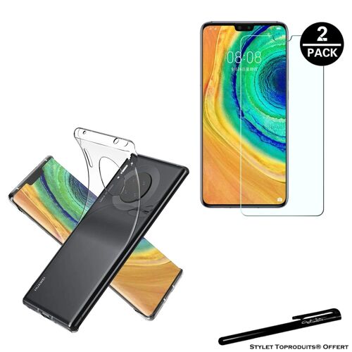2 Verres Trempés Pour Huawei Mate 30 Et 1 Coque De Protection Souple Transparente Avec Stylet Toproduits®