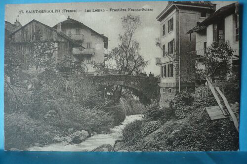 Saint-Gingolph :  Lac Leman Frontiere Franco-Suisse