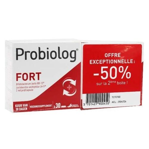 Probiolog Fort Lot De 2 X 30 Gélules 