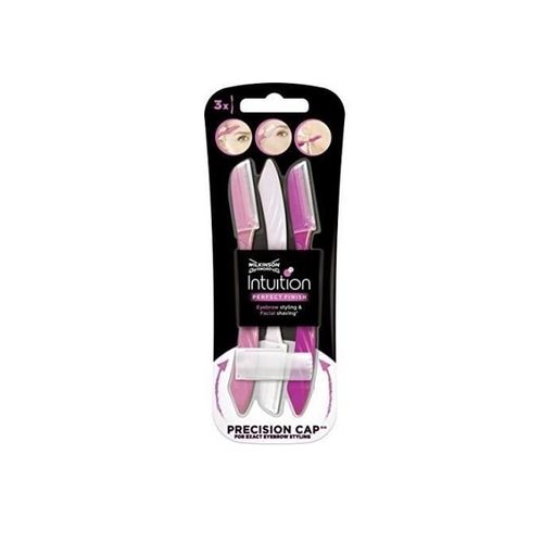 Wilkinson Intuition Perfect Finish Set De 3 Rasoirs De Sourcils Pour Femmes 