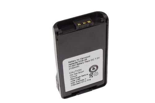 vhbw Batterie compatible avec Kenwood TK-3160M, TK-3168, TK-3170, TK-3170E, TK-3170E4 radio talkie-walkie (2100mAh, 7,2V, NiMH)